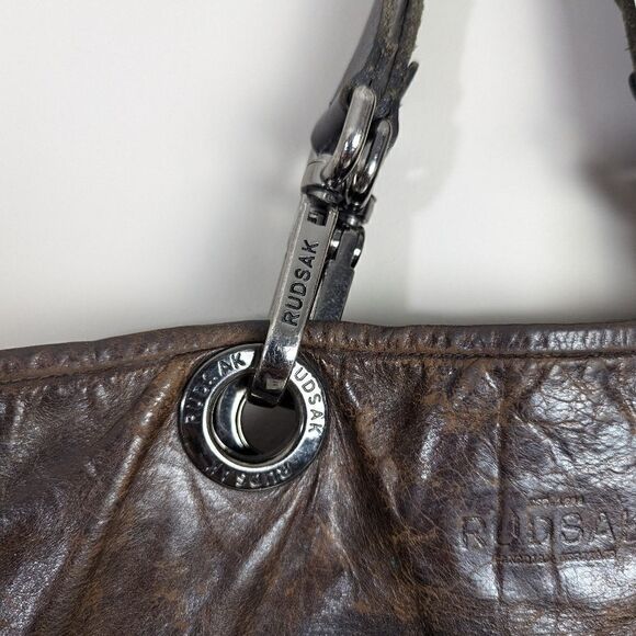 Vintage Rudsak brown leather messenger Bag - Picture 6 of 8